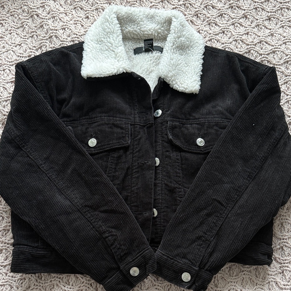 Forever 21 White Sherpa Jacket